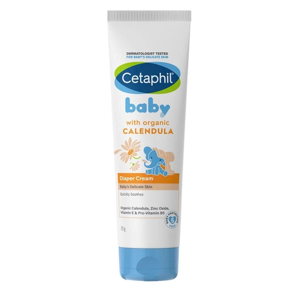 Kem Làm Dịu & Phòng Ngừa Hăm Tã Cetaphil Baby Diaper Cream Chiết Xuất Hoa Cúc Hữu Cơ