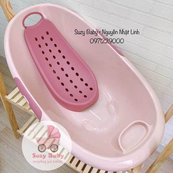 Chậu tắm elip kèm võng cho bé