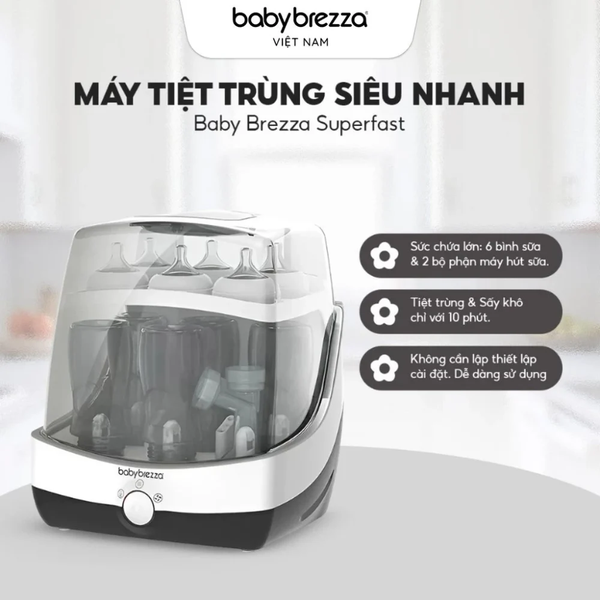Máy tiệt trùng siêu nhanh Baby Brezza Superfast