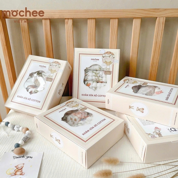 Set 4 khăn sữa cổ tích Mochee