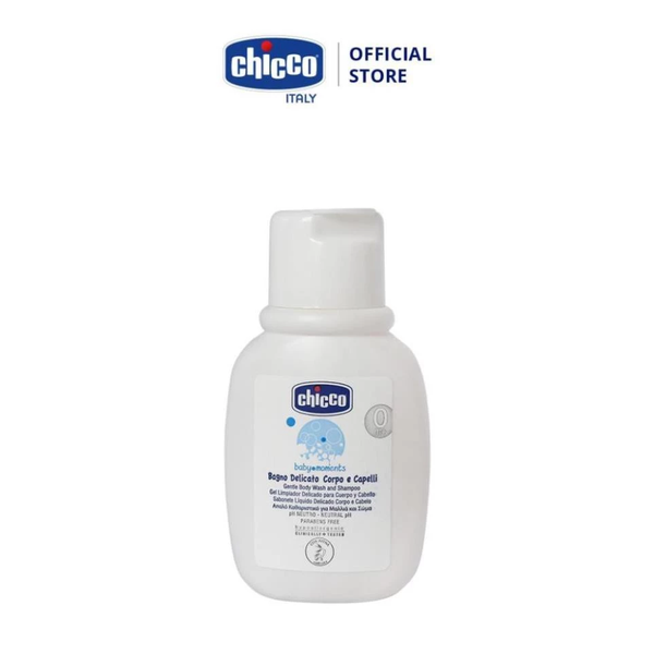 Sữa tắm gội Chicco chai 50ml cho bé từ 0M+