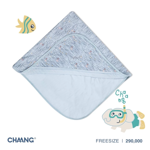 CHAANG - Chăn ủ, ủ choàng cho bé (Sea thuyền xanh)