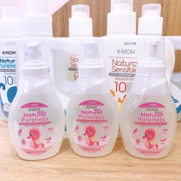 NƯỚC RỬA BÌNH & RAU QUẢ HỮU CƠ K-MOM HÀN QUỐC (CHAI 500ML)