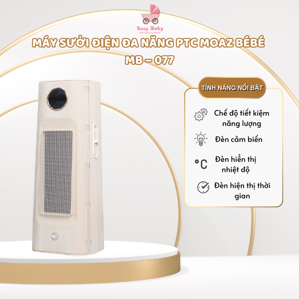 Máy sưởi điện đa năng PTC Moaz BéBé MB – 077
