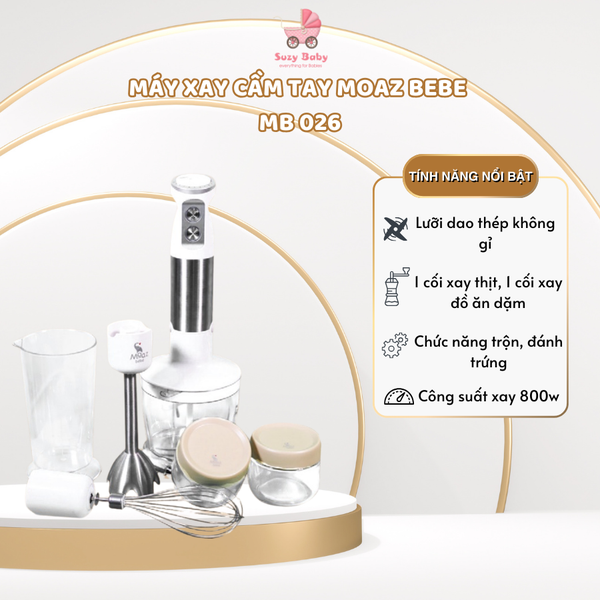 Máy xay cầm tay đa năng Moaz BéBé MB – 026