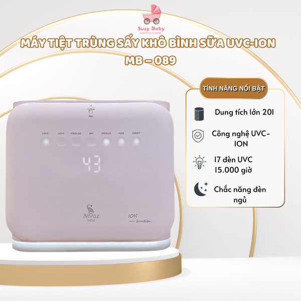 Máy tiệt trùng sấy khô bình sữa bằng tia UVC-ION Moaz BéBé MB – 089