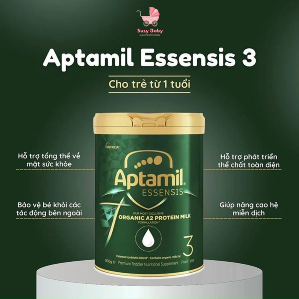 Sữa Aptamil Essensis Organic 900g Úc số 1, 2 ,3