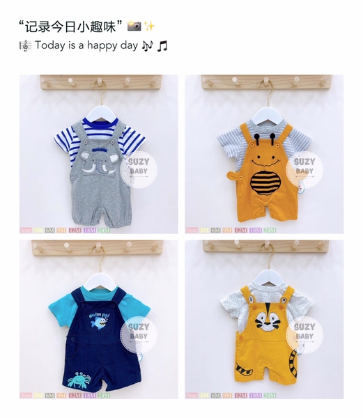 Set body yếm rời kèm áo cute koala