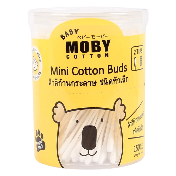 Bông tăm Moby cỡ nhỏ (hộp 150 chiếc)