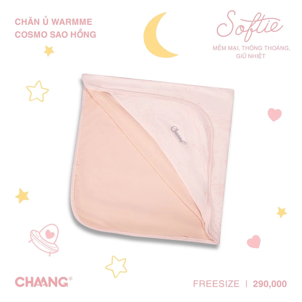 CHAANG - Chăn ủ, ủ choàng cho bé (Sao hồng)
