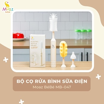 Bộ cọ bình sữa điện Moaz-mb047
