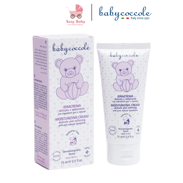 Kem dưỡng ẩm Babycoccole 0M+ cho em bé chiết xuất hạnh nhân 75ml