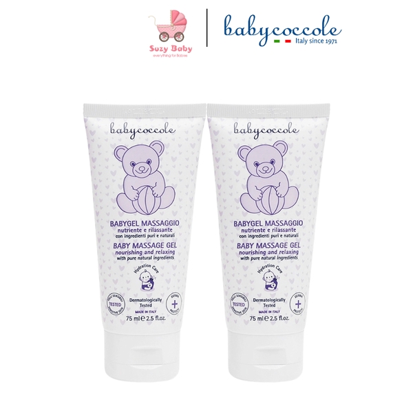 Gel massage chiết xuất hạnh nhân Babycoccole 0M+ an toàn cho bé 75ml