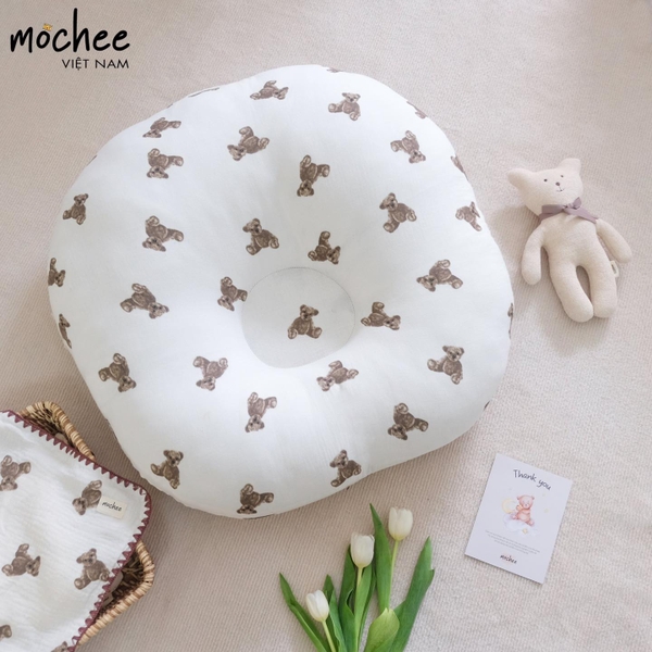 Gối chống trào ngược muslin Mochee