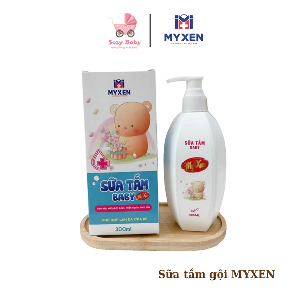 Sữa tắm Baby Myxen, sữa tắm gội dịu nhẹ. lành tính an toàn cho bé 300ml