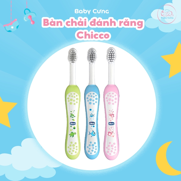 Bàn chải đánh răng ca xanh Chicco