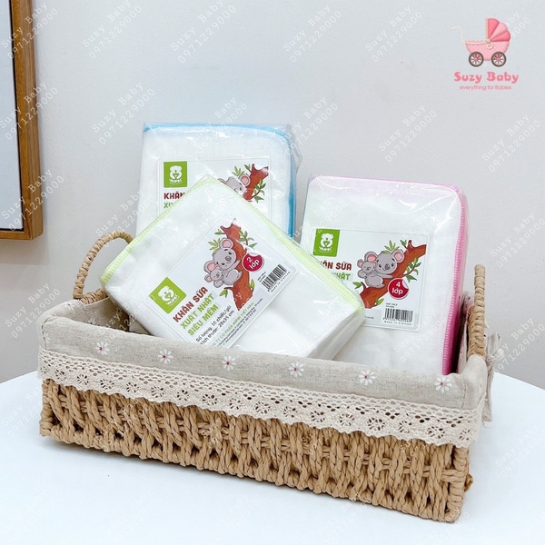Khăn xô sữa Mipbi - loại 4 lớp