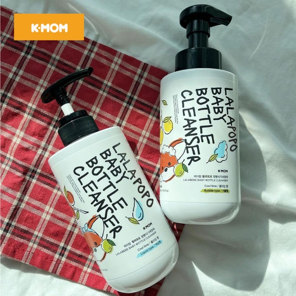 Gel rửa bình thuần chay lalabebe k-mom hàn quốc chai 500ml (chai)