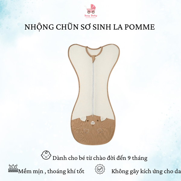 Nhộng chũn sơ sinh La Pomme chống giật mình cho bé!