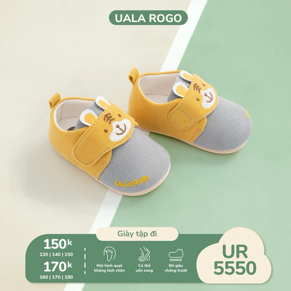 Giày tập đi mềm mại Ualarogo cho bé (Hổ vàng)