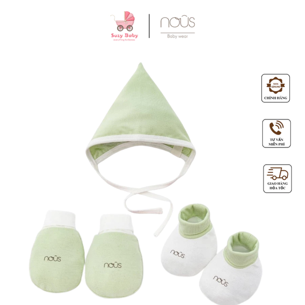 Copy of NOUS Mũ btbc xanh chấm bi