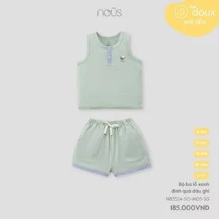 Bộ ba lỗ xanh đính quả dâu ghi 6M-2Y