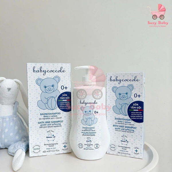 Sữa tắm gội Babycoccole 0m+ an toàn cho bé sơ sinh chiết xuất từ hoa sen 250ml