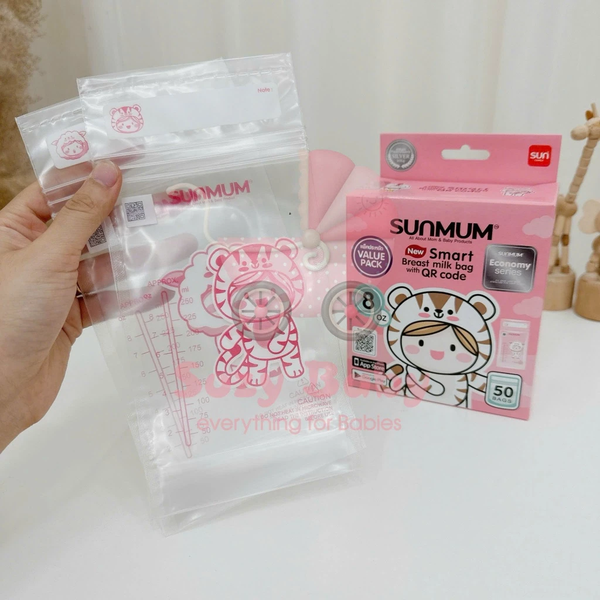 Túi trữ sữa Sunmum Thái Lan Mẫu mới 150ml (50 túi)