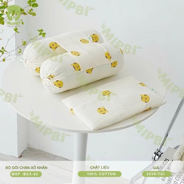 BỘ GỐI CHẶN SƠ SINH MIPBI (Hổ)