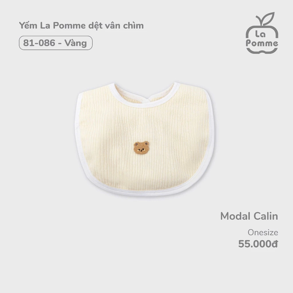 Yếm Lapomme dệt vân chìm Vàng