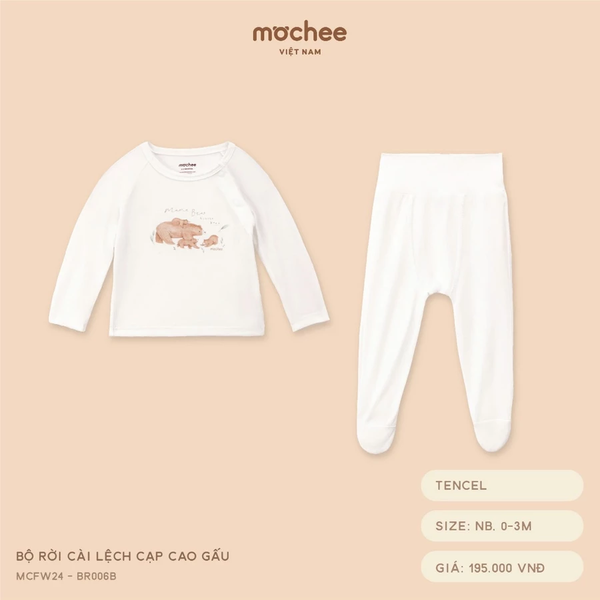 Bộ rời cài lệch cạp cao gấu NB, 0M