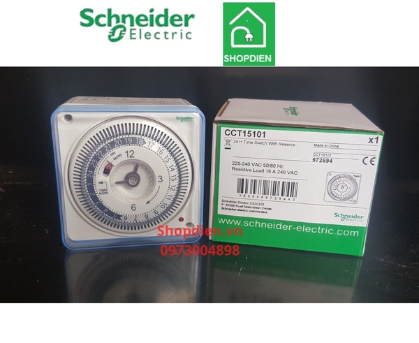 CCT15101 Schneider Công tắc đồng hồ bộ hẹn giờ timer 24H CÔNG TY TNHH ...
