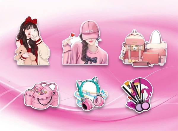 set-giay-co-gai-deo-tai-nghe-nd