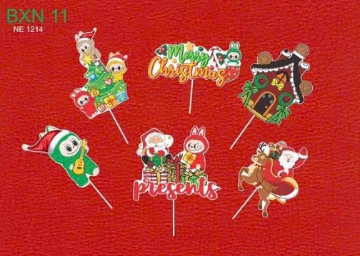 set-giay-noel-labubu-do