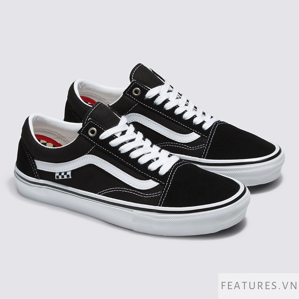 Vans Old Skool Pro Black White Skateboard Features Vietnam