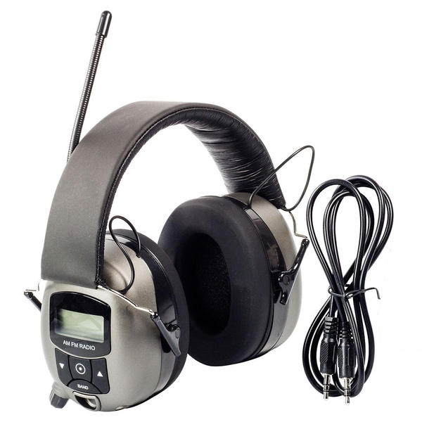 Safety Works MP3/AM/FM Hearing Protection Radio - Tai nghe radio, chống ...