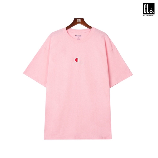 CHAMPION, BASIC LOGO C T-SHIRT - PINK | closess