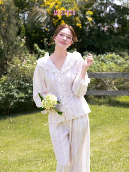 MB99 | Bộ Mặc Nhà Pijama Lyocell Quần Dài Thu Đông