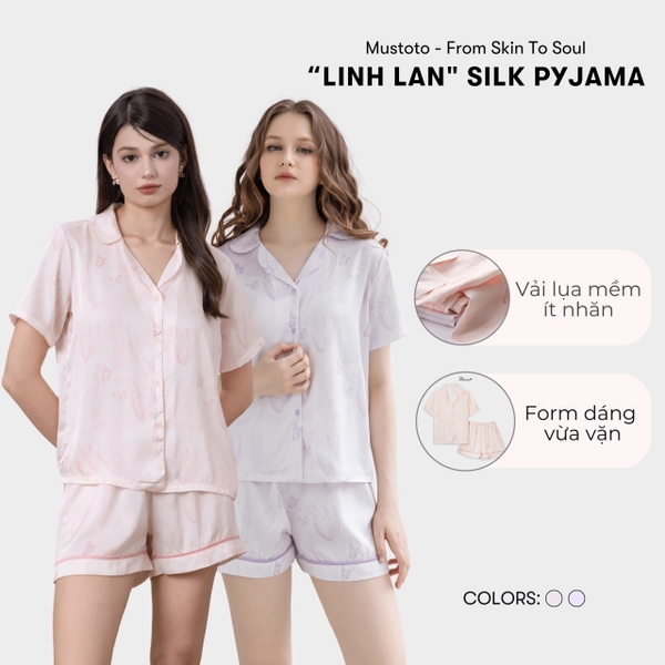 Bộ Pyjama Lụa Linh Lan Cao Cấp (MB33)