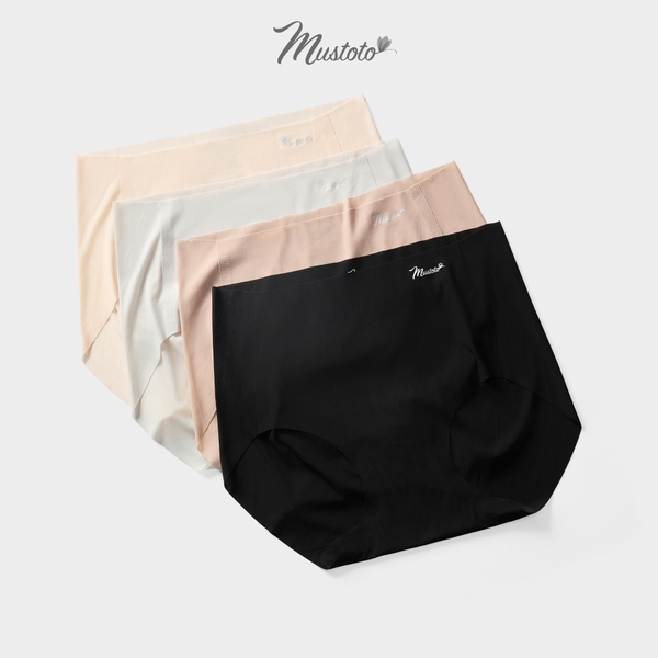 MQ72 | SIÊU PHẨM MỀM NHẸ Combo 4 Quần Lót Nữ Lưng Cao Siêu Mỏng Tàng Hình Không Lộ Viền