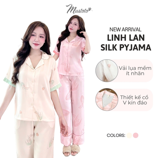Bộ Pyjama Lụa Dài Cao Cấp (MB56)