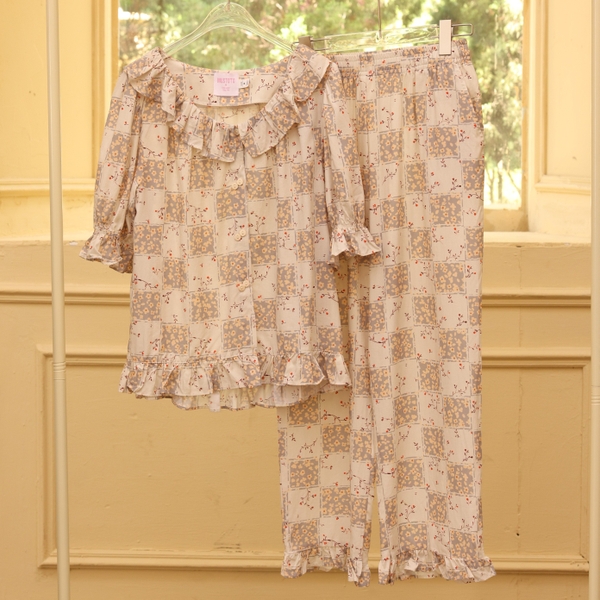 MB97 | Bộ Mặc Nhà Pijama Lyocell Quần Dài Thu Đông