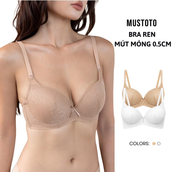 MA75 | [CÚP SÂU GỌNG MỀM] Áo Lót Nữ Bra Ren Mút Mỏng