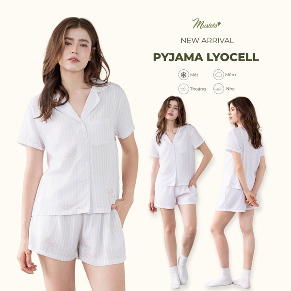 [EASY LYOCELL] Bộ Mặc Nhà Pijama Ngắn Vải Lyocell (MB81)