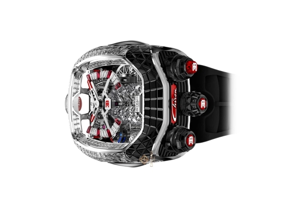 Jacob & Co Bugatti Chiron Baguette Black Sapphires BU800.30.AA.UC.ABRUA