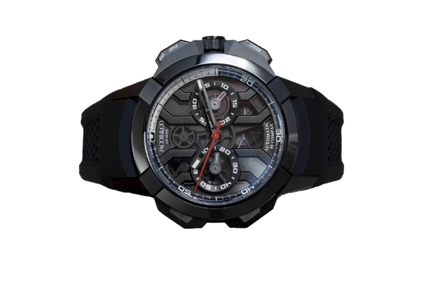Jacob Co Epic X Chrono Black Titanium Ceramic Bezel EC400.21.AB.AB.A