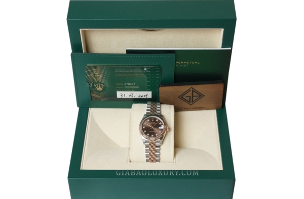 Rolex Datejust 31 278271 Diamond-set Chocolate Dial