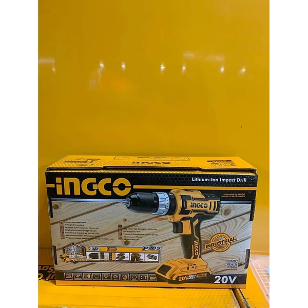 MÁY KHOAN BÚA DÙNG PIN LITHIUM INGCO CIDLI2002 (20V) - HÀNG CHÍNH HÃNG