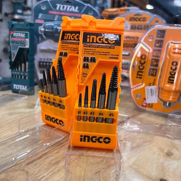 BỘ 5 MŨI VEN RĂNG INGCO ASE008 - HÀNG CHÍNH HÃNG