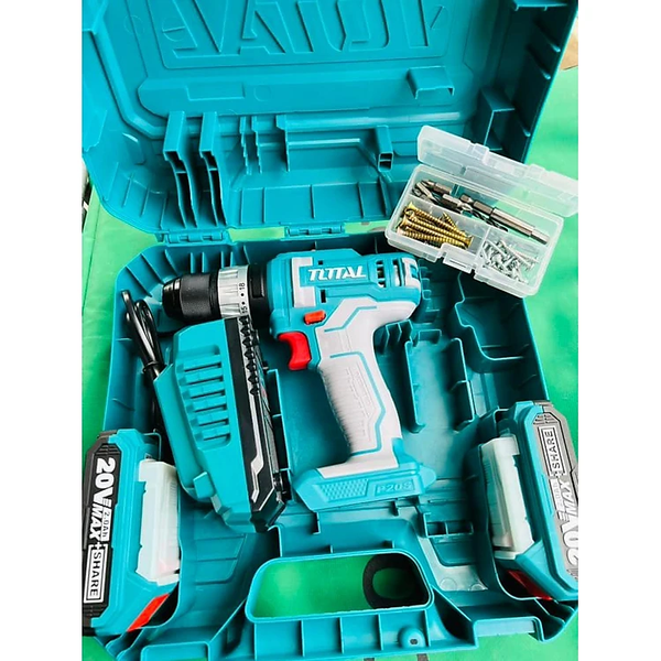 MÁY KHOAN BÚA DÙNG PIN 20V (2 pin 2.0Ah sạc) TOTAL TIDLI201452 - HÀNG CHÍNH HÃNG